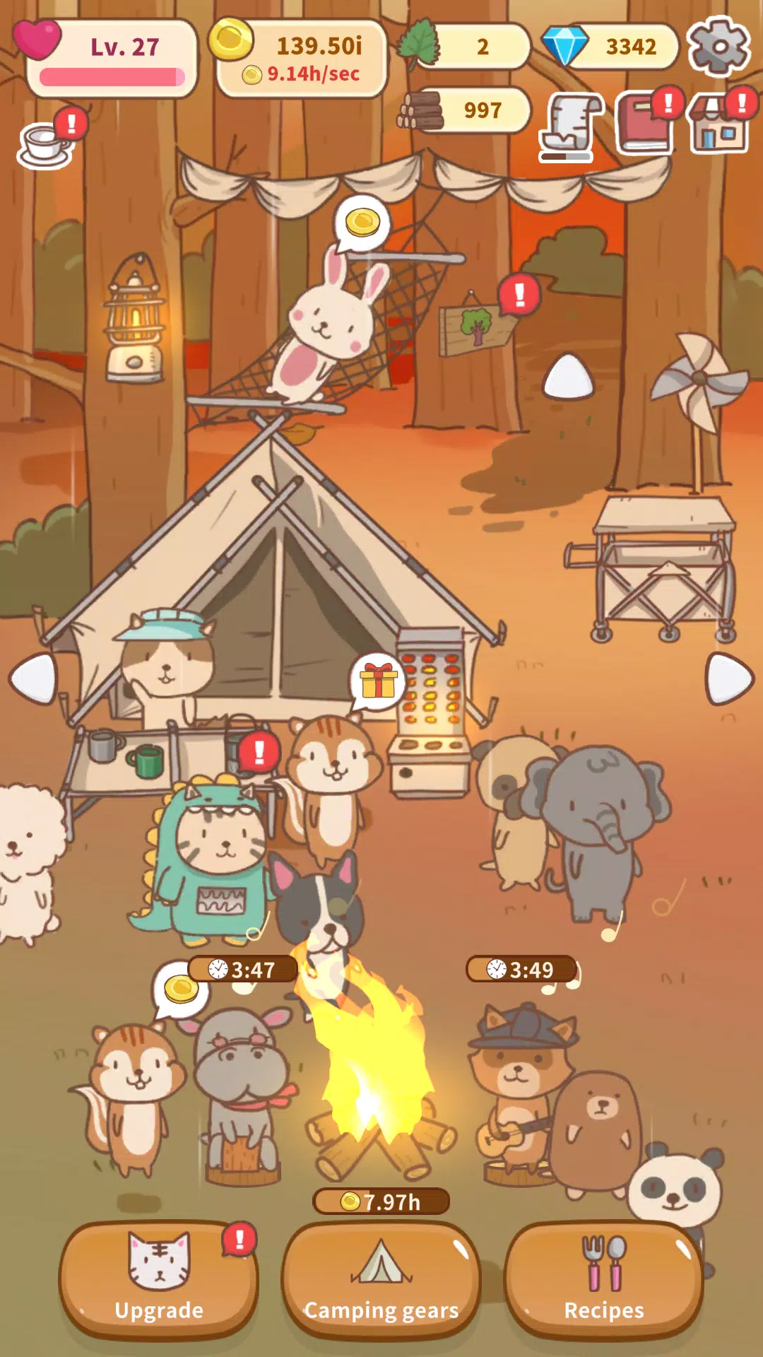 Animal Camping: Idle Camp Screenshots