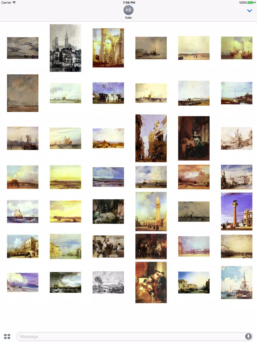 Richard Parkes Bonington Artworks Stickers iPad Screenshots