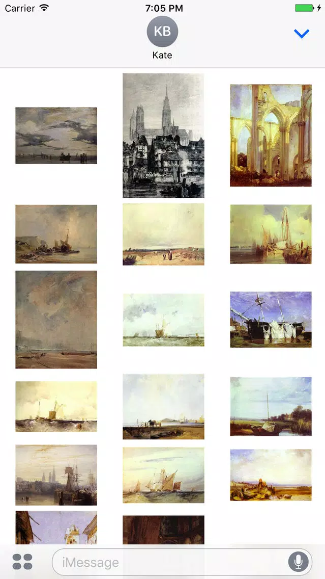 Richard Parkes Bonington Artworks Stickers Screenshots