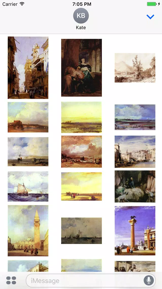 Richard Parkes Bonington Artworks Stickers Screenshots