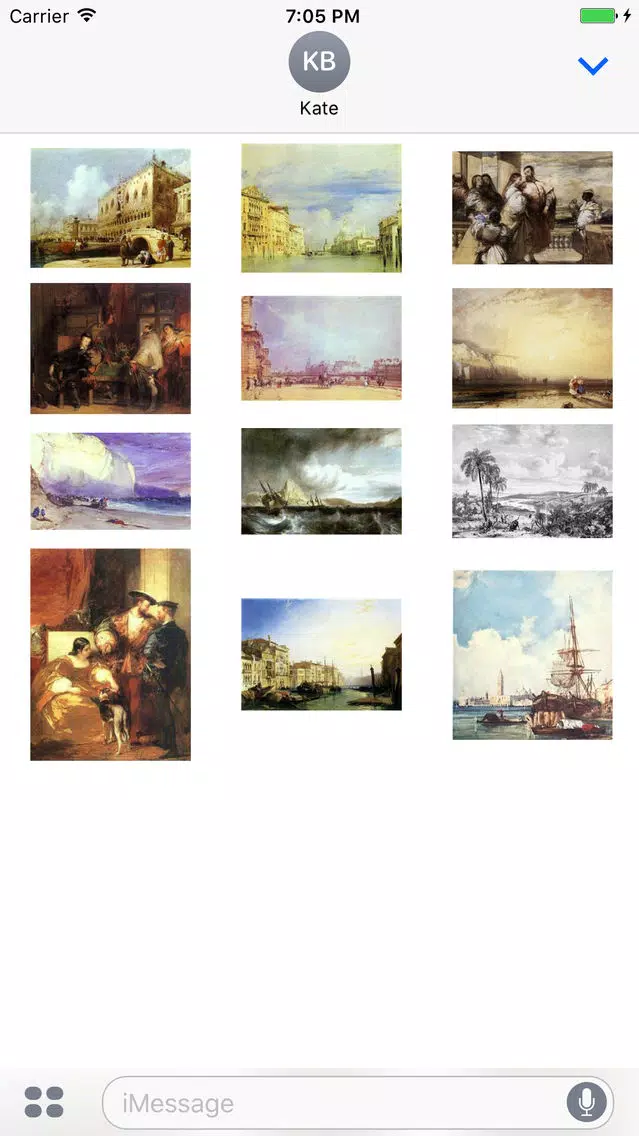 Richard Parkes Bonington Artworks Stickers Screenshots