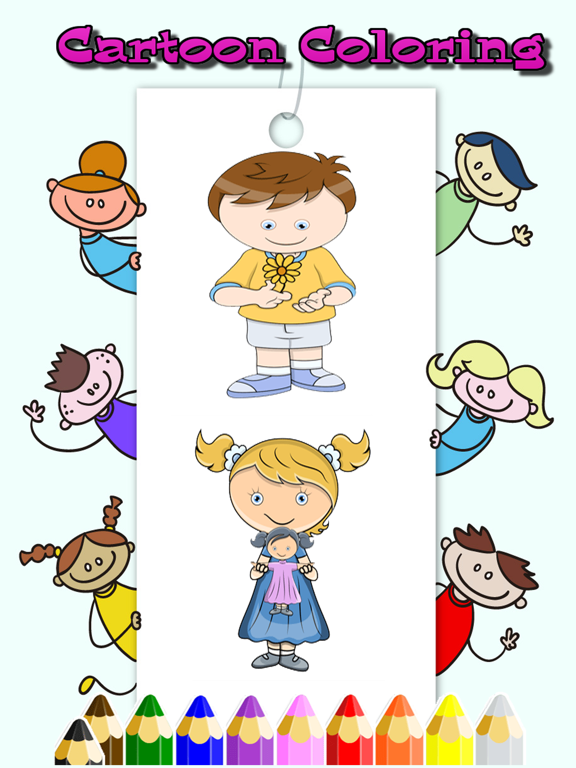 Cartoon Kid color easy kid games 4 yr old girls iPad 应用截图
