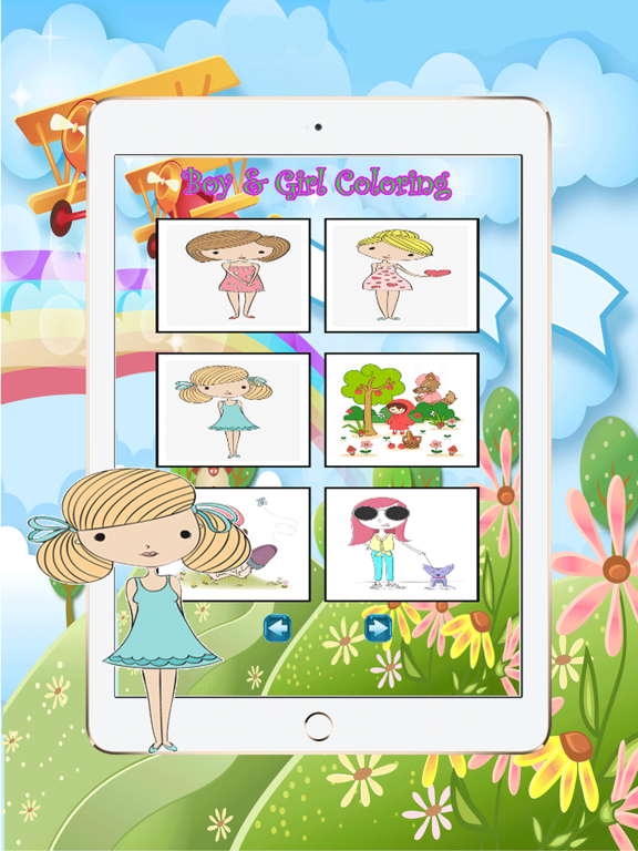 Cartoon Kid color easy kid games 4 yr old girls iPad 应用截图