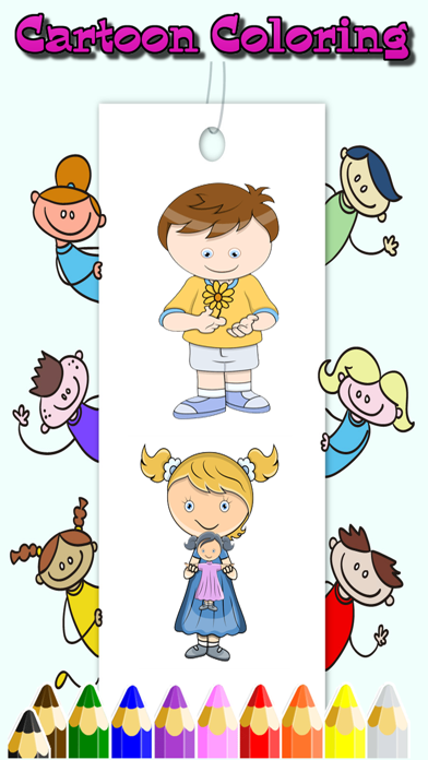 Cartoon Kid color easy kid games 4 yr old girls应用截图