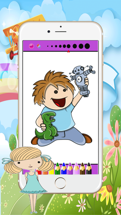 Cartoon Kid color easy kid games 4 yr old girls应用截图