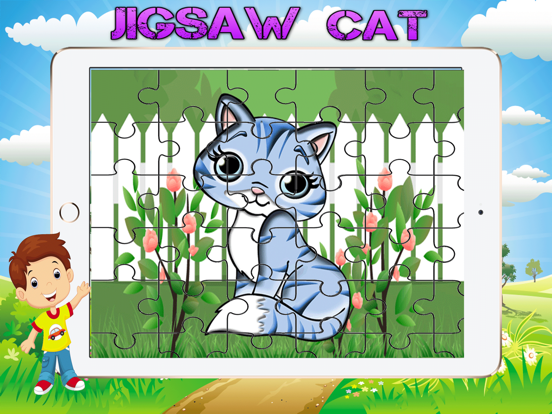 Tangkapan skrin Cartoon Cats Huge Jigsaw Puzzle iPad 