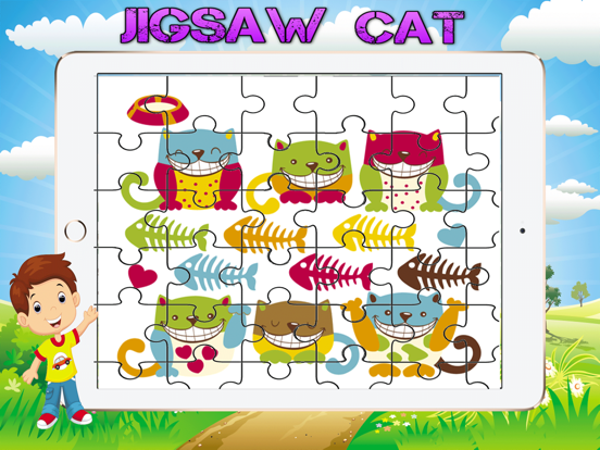 Tangkapan skrin Cartoon Cats Huge Jigsaw Puzzle iPad 
