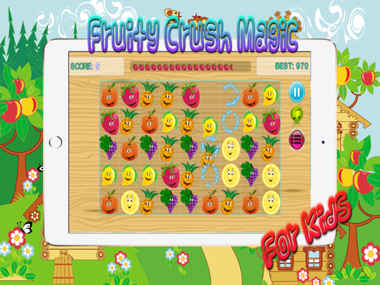 Fruit Fusion Link - Garden Land Swipe Fruits 3 hd iPad 스크린샷
