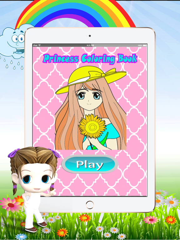 Games Princess coloring pages :  Art Pad Easy painting for little kids iPad  スクリーンショット