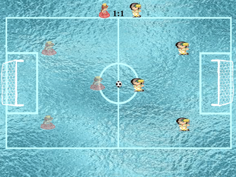 princess vs amela superstars ice soccer games iPad  Screenshots
