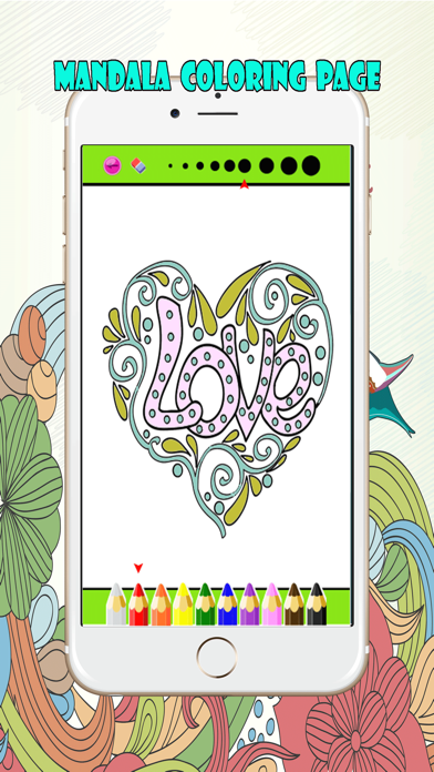 Mandalas and Florist Coloring Book For Adult : Best Colors Therapy Stress Relieving Free Screenshots