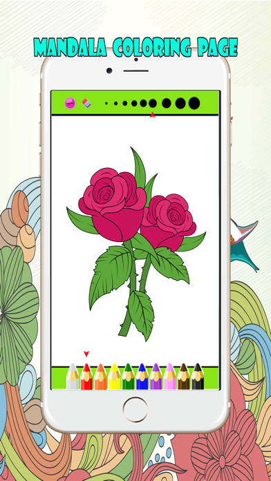 Mandalas and Florist Coloring Book For Adult : Best Colors Therapy Stress Relieving Free Screenshots