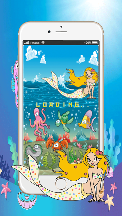 mermaid little princess printable coloring pages:cute drawings free Screenshots