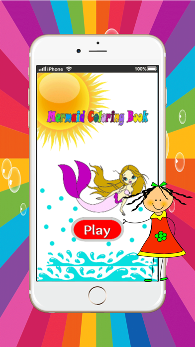 Mermaid Princess magical girl coloring pages:free printable应用截图