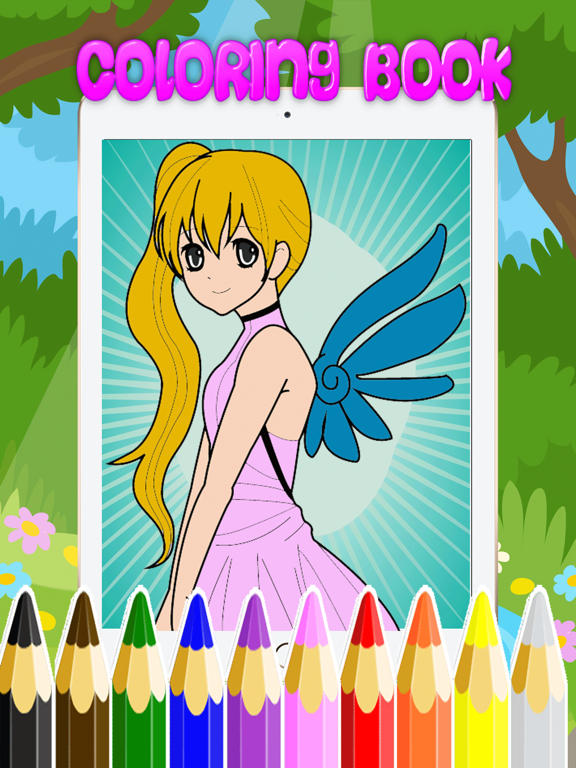 Girl Princess Coloring Pages iPad  Screenshots