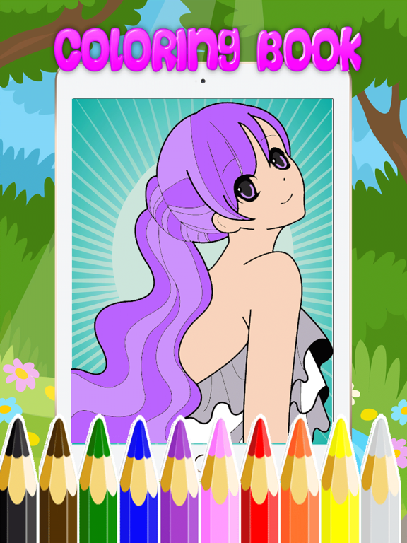 Girl Princess Coloring Pages iPad  Screenshots
