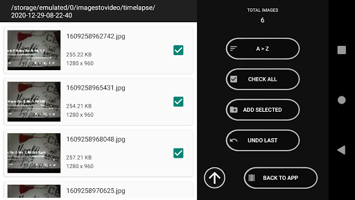 Images To Video (Time Lapse) Screenshots