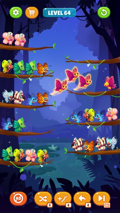Butterfly Sort: Sort Puzzle Screenshots