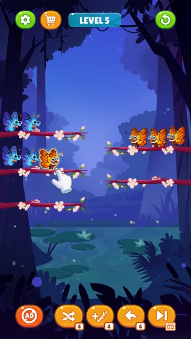 Butterfly Sort: Sort Puzzle Screenshots