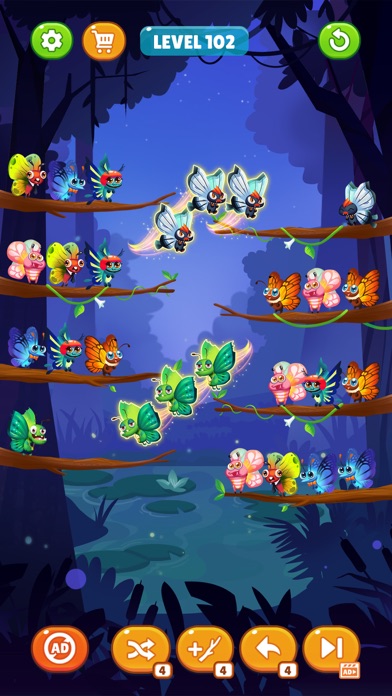 Butterfly Sort: Sort Puzzle Screenshots