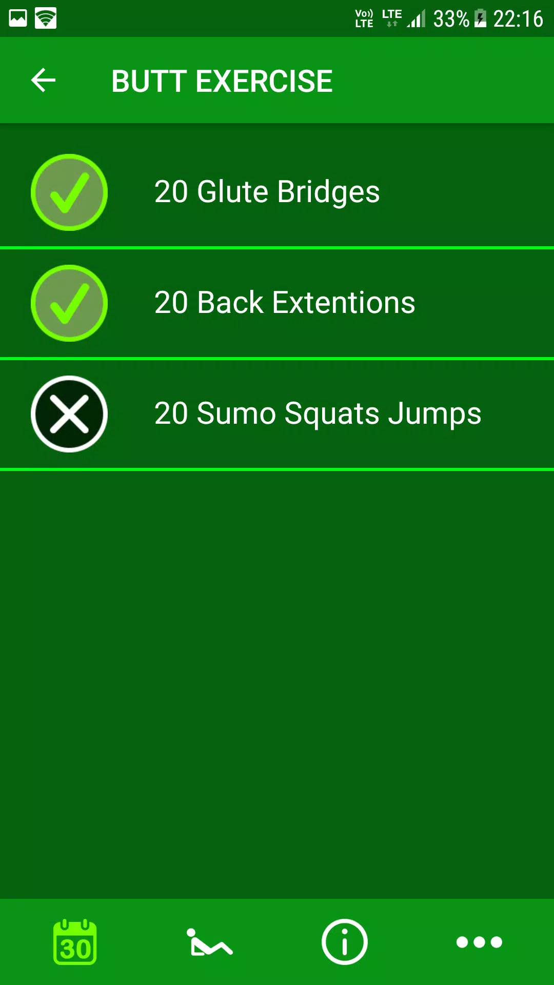 30 Day Butt Workout Challenges Screenshots