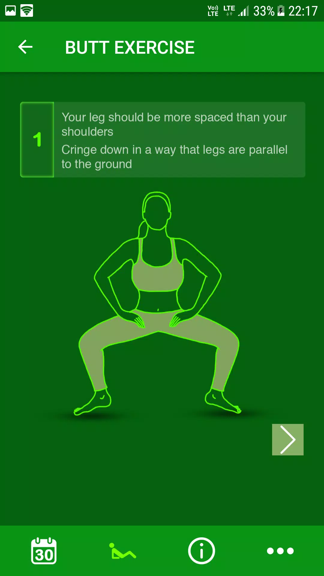 30 Day Butt Workout Challenges Screenshots