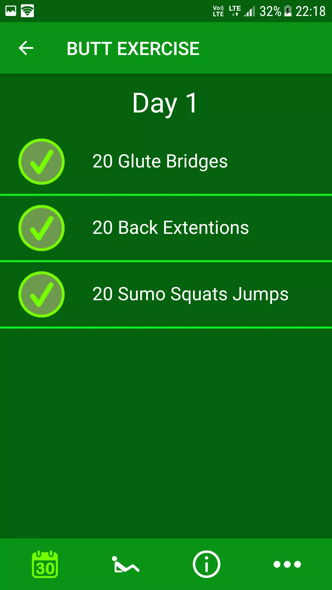 30 Day Butt Workout Challenges Screenshots