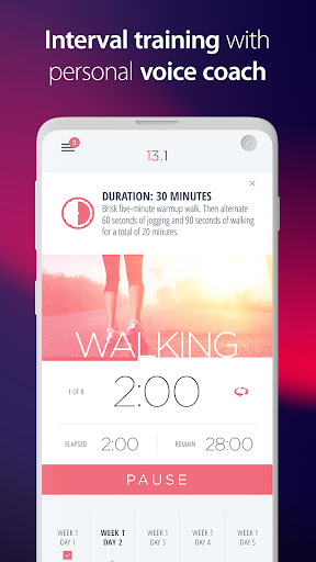 Half Marathon Trainer 13.1 21K Screenshots