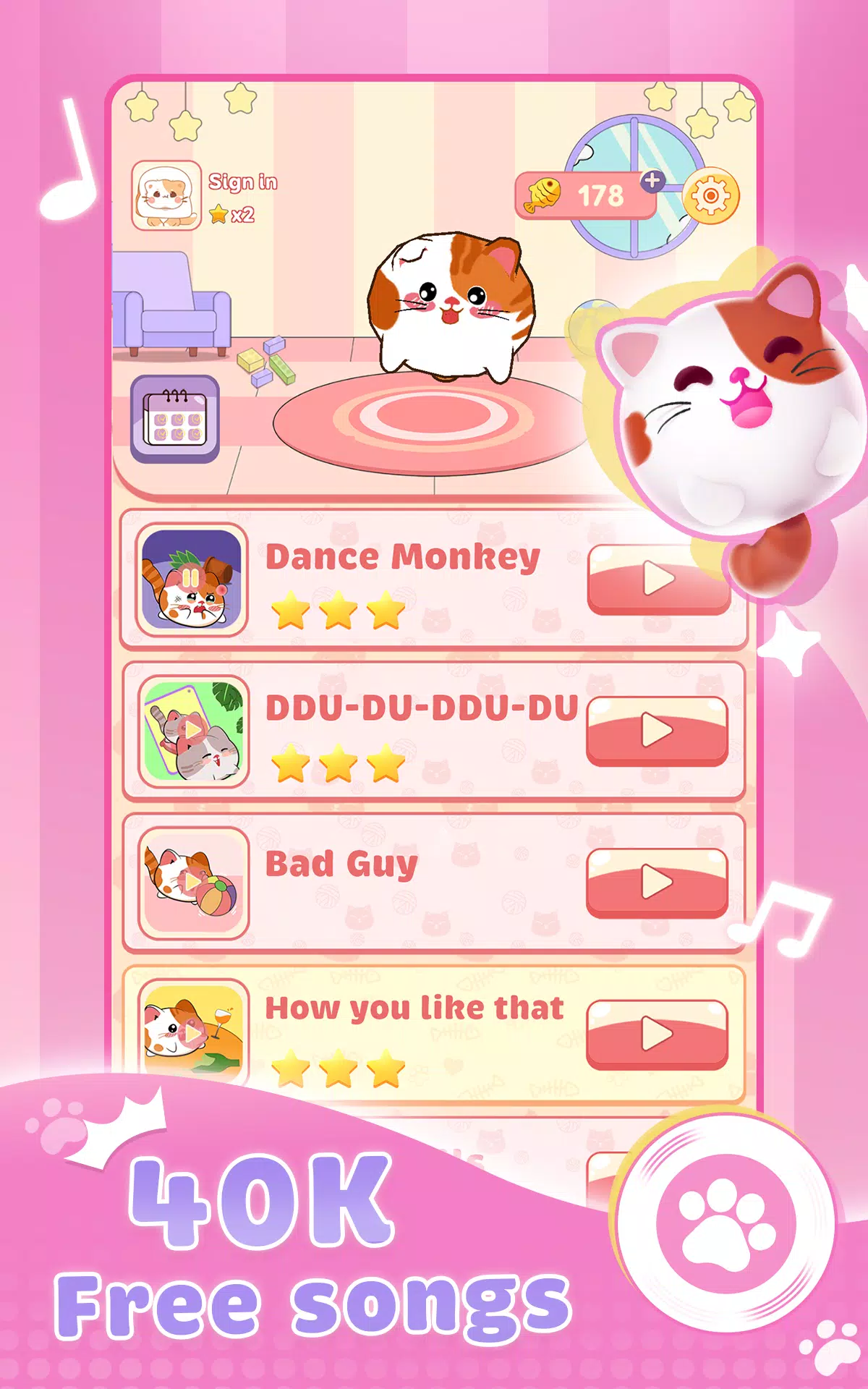Cat Hop: Cute Cat Music Screenshots
