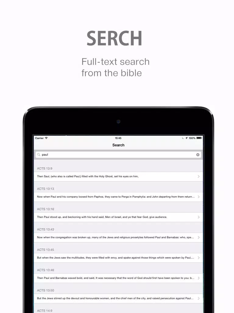 Glory Audio Bible - King James Version iPad Screenshots