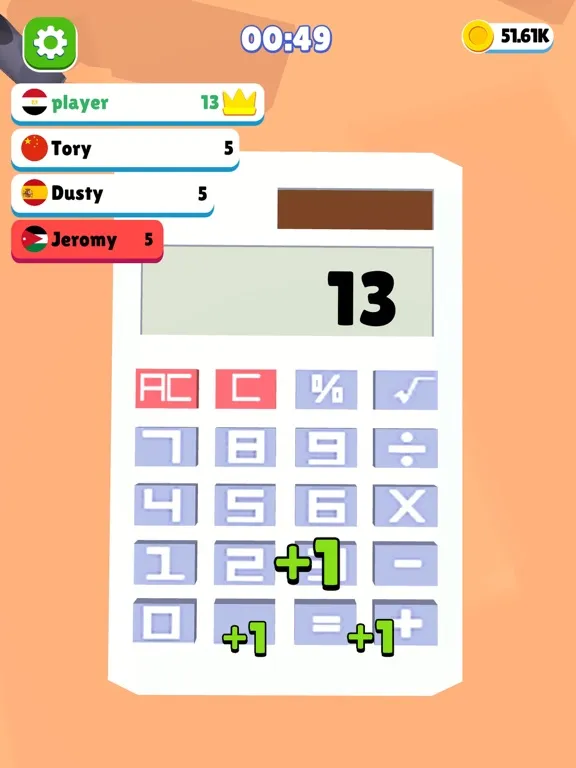 Screenshot di Calculator Challenge iPad 