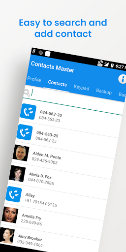 Advanced Contacts Manager Screenshots
