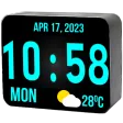 Huge Digital Clock Widget