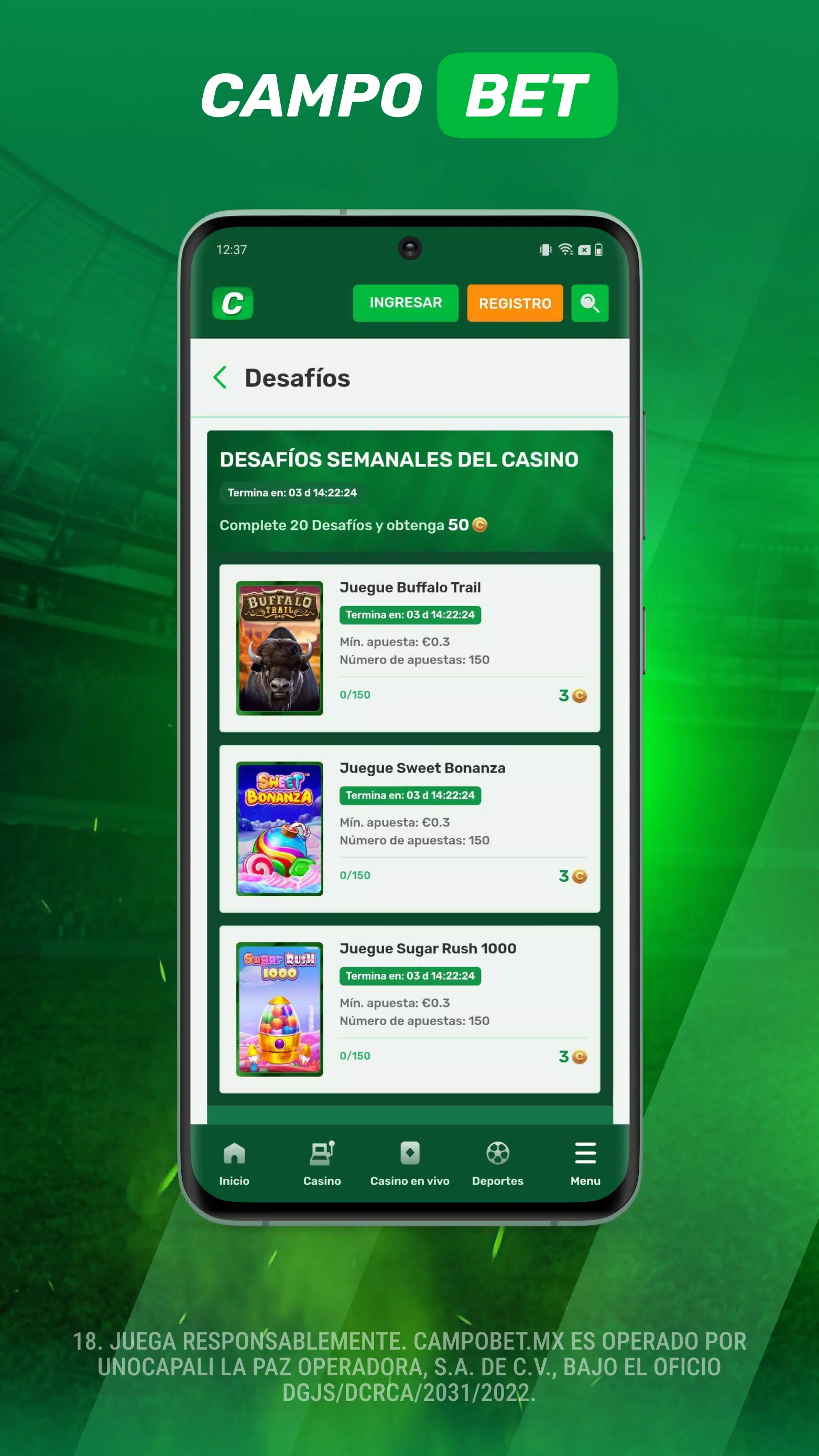 Campobet - Casino y Apuestas Screenshots