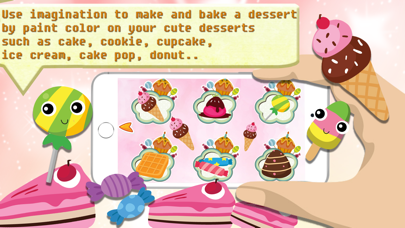 Candy Cake Paint - World of bakery sketchbook Screenshots