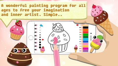 Candy Cake Paint - World of bakery sketchbook Screenshots