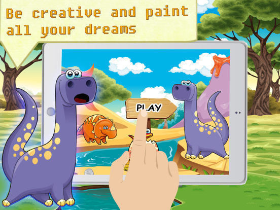 Dinosaur Coloring HD - The discovery dinosaurs iPad Screenshots