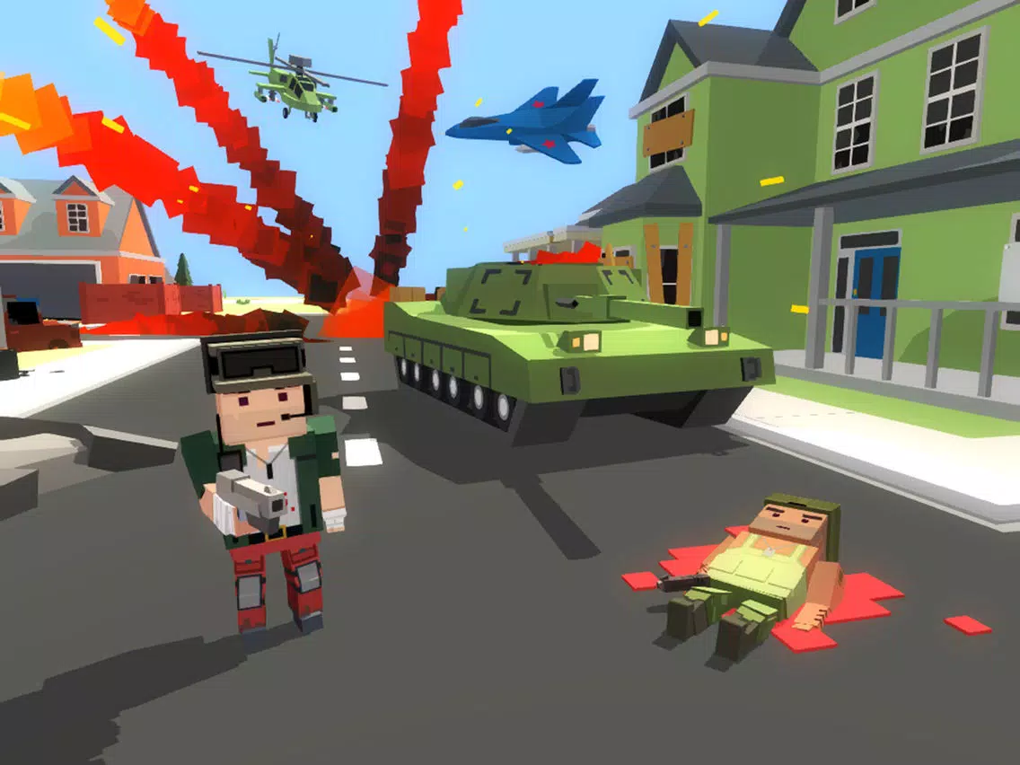 Capturas de pantalla de Blocky War - Cube City Defense iPad 