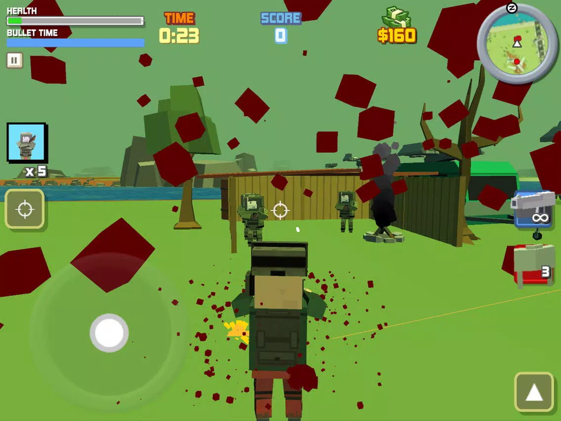 Capturas de pantalla de Blocky War - Cube City Defense iPad 