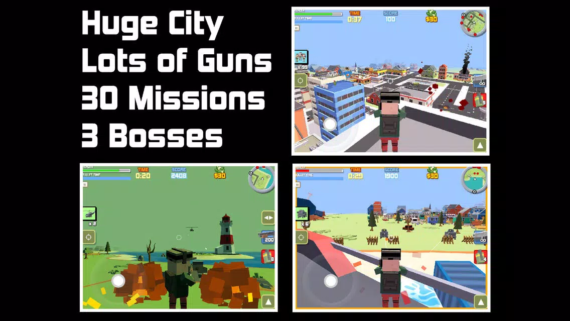 Capturas de pantalla de Blocky War - Cube City Defense