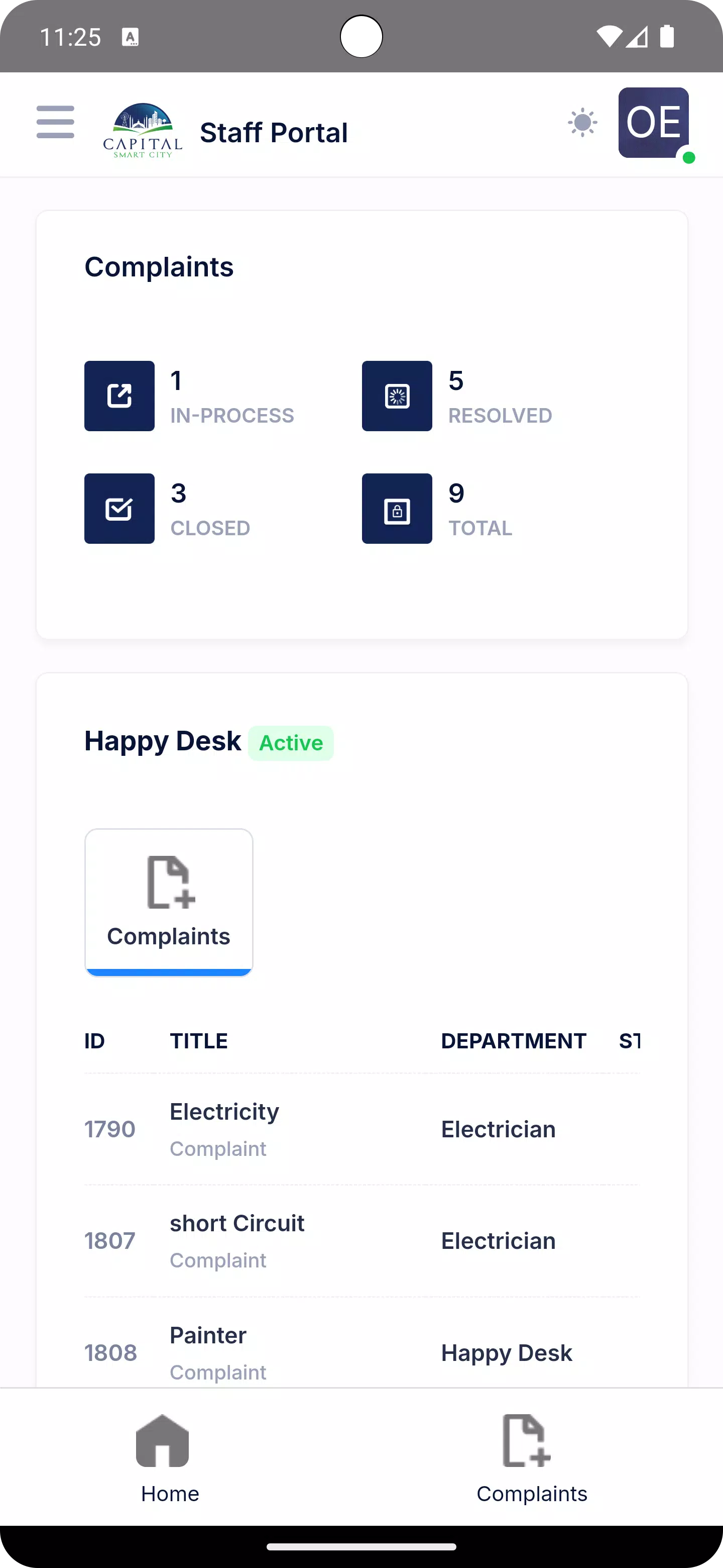 Smart City Admin Screenshots