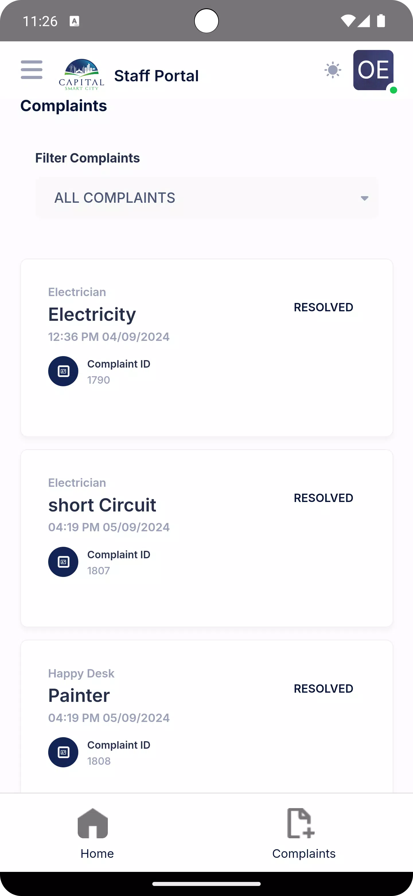 Smart City Admin Screenshots