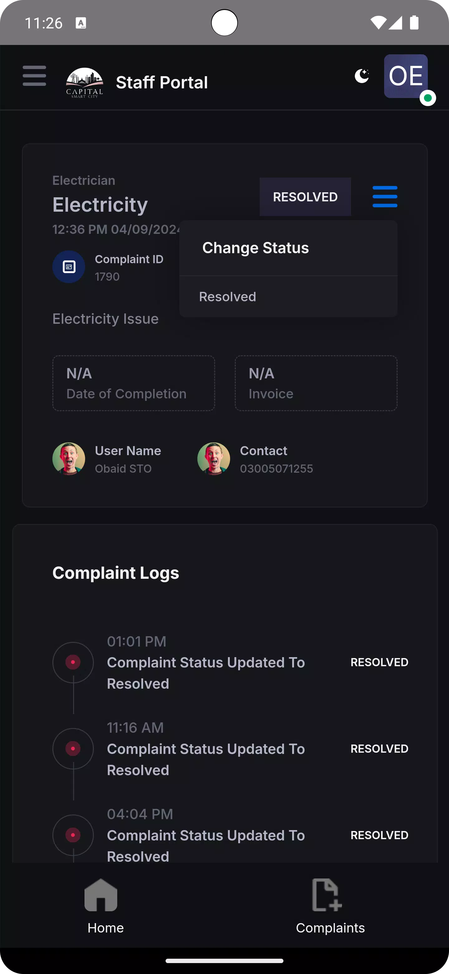Smart City Admin Screenshots