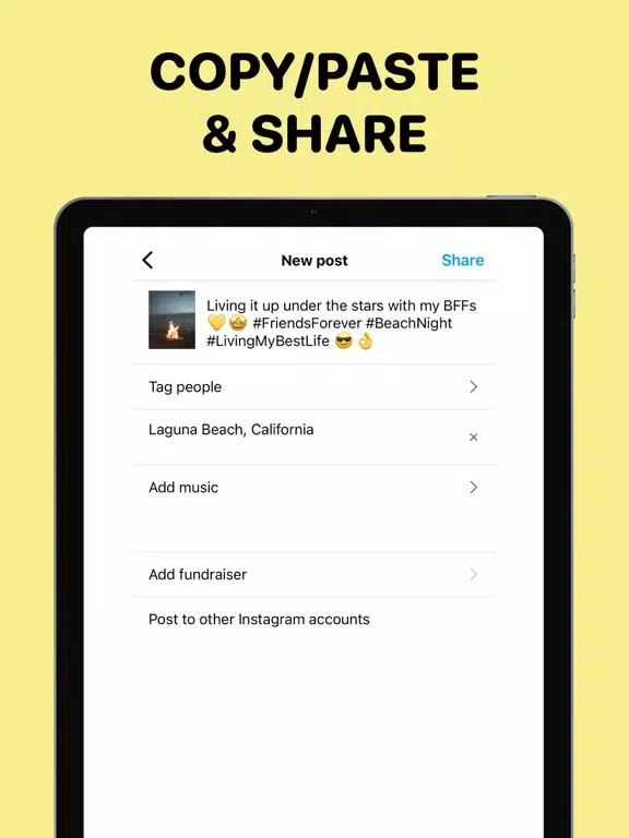 AI Caption Generator iPad Screenshots