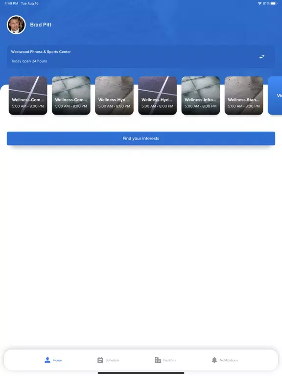 Westwood Wellness iPad Screenshots