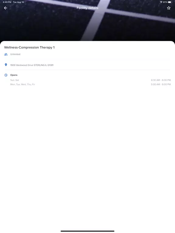 Westwood Wellness iPad Screenshots