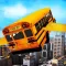 Racing school Bus in Air