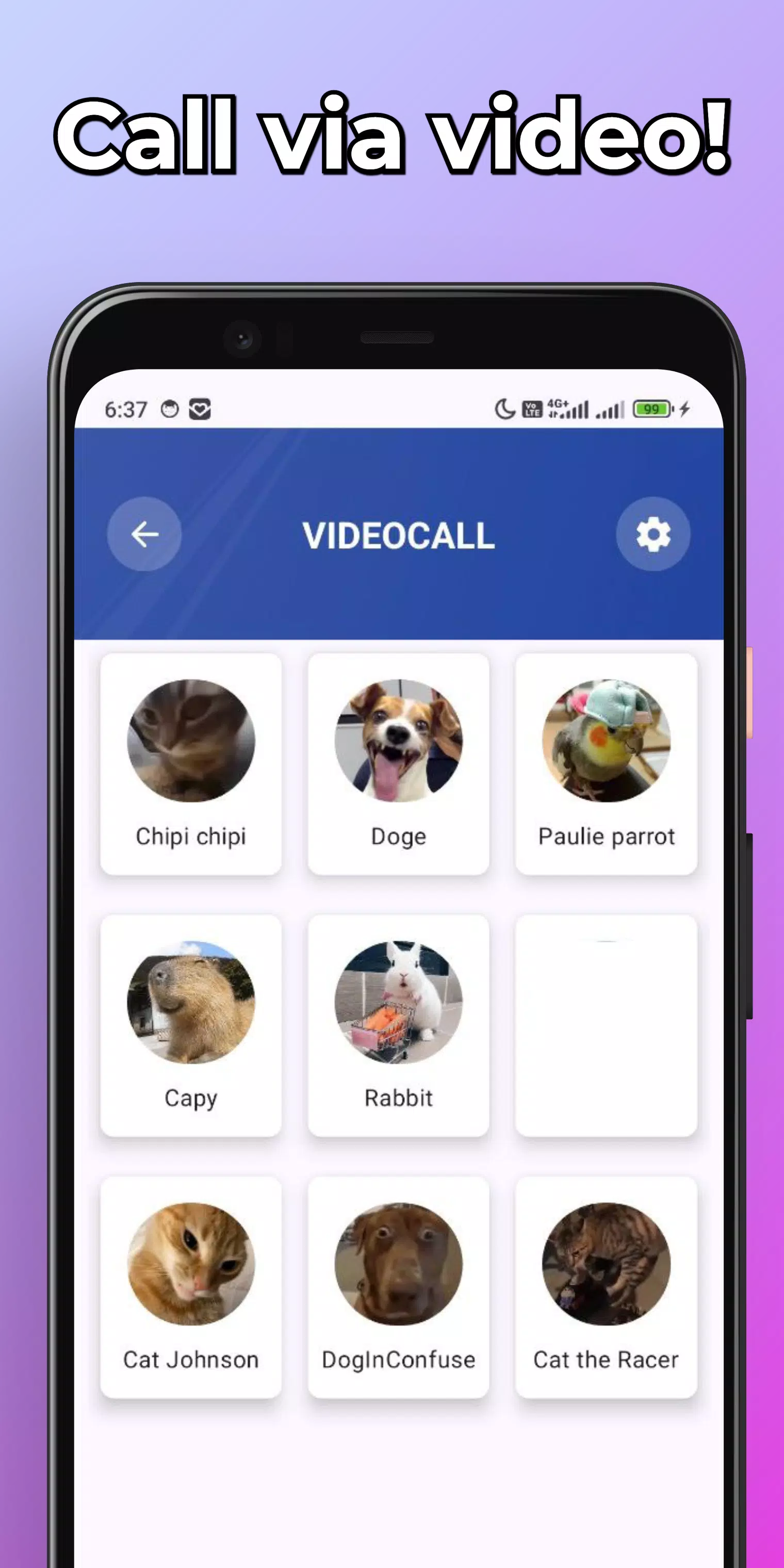 Funny Animals Fake Call & Chat Screenshots