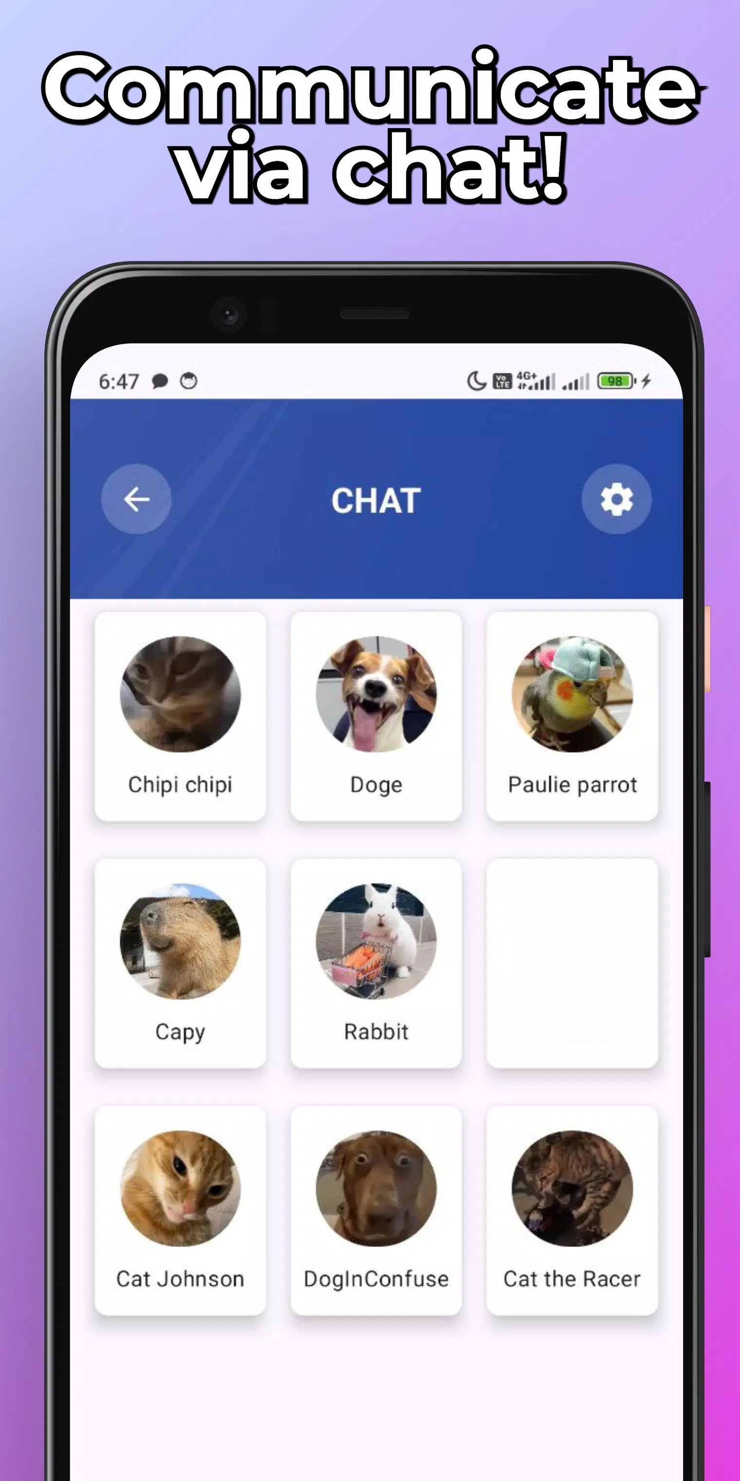 Funny Animals Fake Call & Chat Screenshots