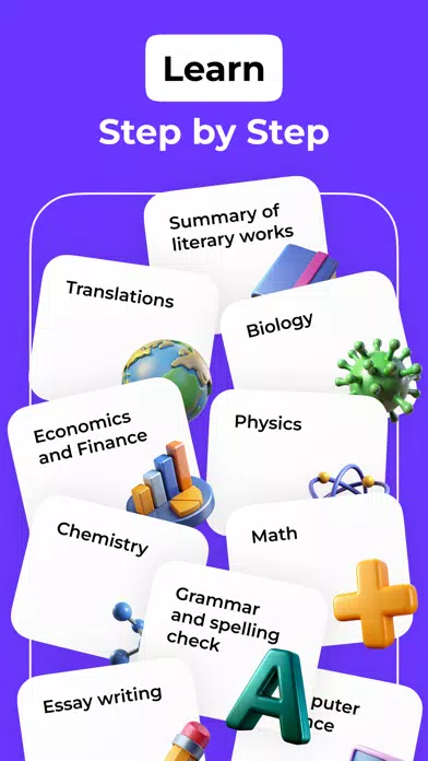 Capturas de tela do Homework Help AI: Study Helper